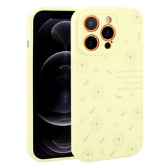 Funda de silicona líquida con estampado flor...