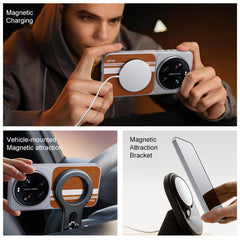 Funda magnética de TPU para teléfono con rev...