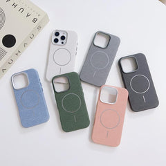 Funda magnética de tela de lino retro con co...