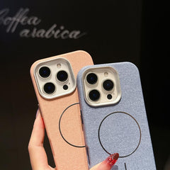 Funda magnética de tela de lino retro con co...