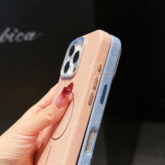 Funda magnética de tela de lino retro con co...