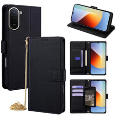 Funda de cuero triangular con cadena cruzada...