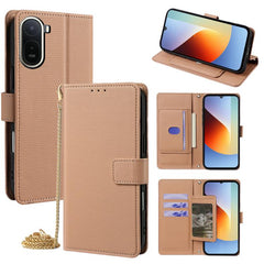 Funda de cuero triangular con cadena cruzada...