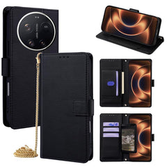Funda de cuero triangular con cadena cruzada...