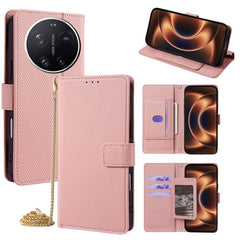 Funda de cuero triangular con cadena cruzada...