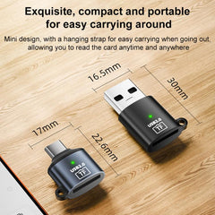 Adaptador TF y lector de tarjetas mini      ...