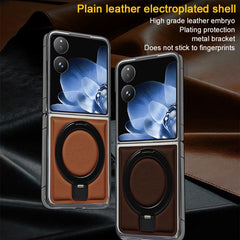 Funda para teléfono plegable de cuero vegano...