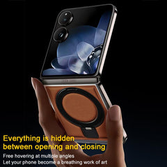 Funda para teléfono plegable de cuero vegano...