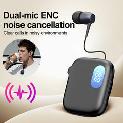 Auriculares Bluetooth con pantalla digital LED tipo solapa