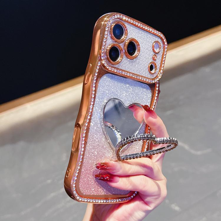 Funda para teléfono de TPU con purpurina y d...