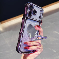 Funda para teléfono de TPU con purpurina y d...