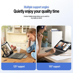 Funda para tablet de cuero vegano con teclad...