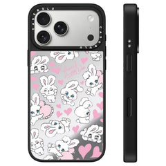 Funda para teléfono con espejo y botón de co...