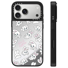 Funda para teléfono con espejo y botón de co...