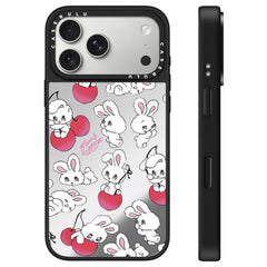 Funda para teléfono con espejo y botón de co...