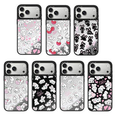 Funda para teléfono con espejo y botón de co...