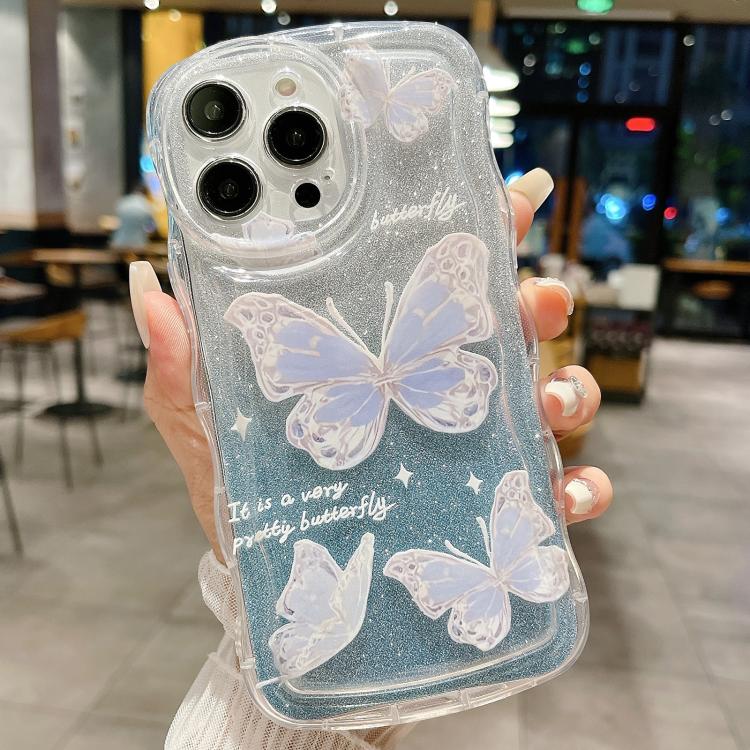 Funda para teléfono de TPU con mariposa ondu...
