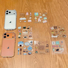 Funda transparente para teléfono de policarb...