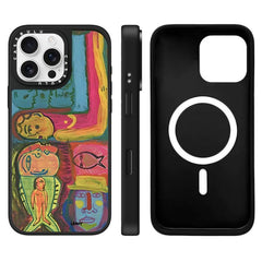 Funda magnética para teléfono con espejo y e...