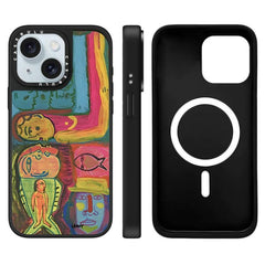 Funda magnética para teléfono con espejo y e...