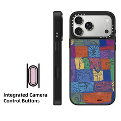 Funda magnética para teléfono con espejo y e...