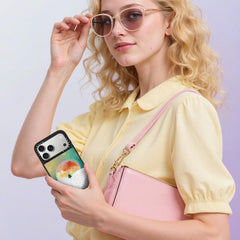 Funda magnética para teléfono con espejo y e...