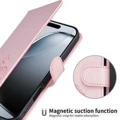 Funda para teléfono de piel vegana con estam...