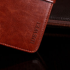 idewei Crazy Horse Texture Horizontal Flip F...
