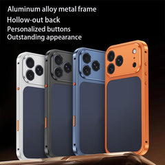 Funda para teléfono con marco metálico y heb...