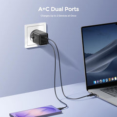 Cargador rápido GaN de doble interfaz USB y ...