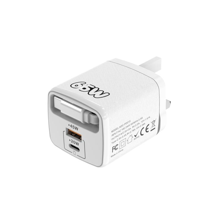 Cargador rápido Sugar Cube de 65 W con doble...