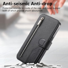 Funda de cuero para teléfono con cremallera,...