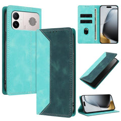 Funda para teléfono de piel vegana bicolor c...