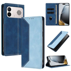 Funda para teléfono de piel vegana bicolor c...