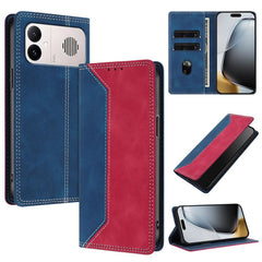 Funda para teléfono de piel vegana bicolor c...