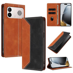 Funda para teléfono de piel vegana bicolor c...
