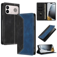 Funda para teléfono de piel vegana bicolor c...
