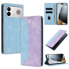 Funda para teléfono de piel vegana bicolor c...