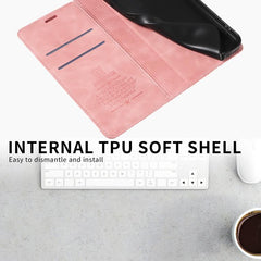 Funda de cuero antirrobo con protección RFID...