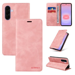 Funda de cuero antirrobo con protección RFID...