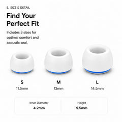 XDcase 3 Pairs Replacement Silicone Sponge E...