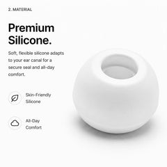 Kit de 5 pares de almohadillas de silicona d...