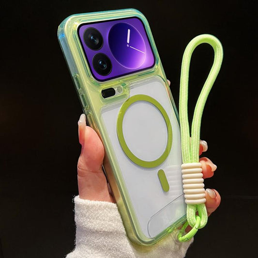 Funda para teléfono transparente magnética d...