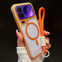Funda para teléfono transparente magnética d...