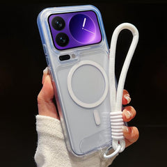 Funda para teléfono transparente magnética d...