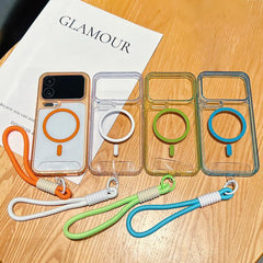 Funda para teléfono transparente magnética d...