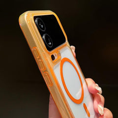 Funda para teléfono transparente magnética d...