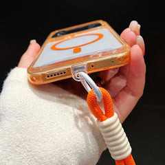 Funda para teléfono transparente magnética d...