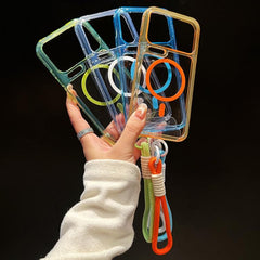 Funda para teléfono transparente magnética d...