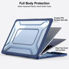 PC Hybrid TPU Honeycomb Metal Stand Laptop P...